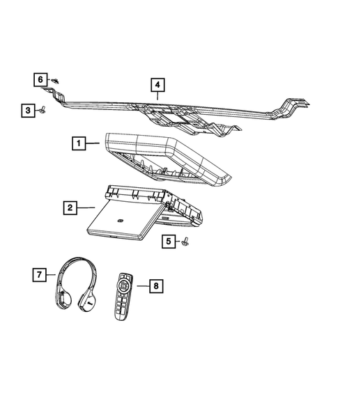 Radio, Antenna, Speakers, DVD, and Video systems for 2019 Dodge Journey #2