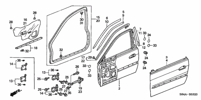Front Door Panels for 2002 Honda Accord #0