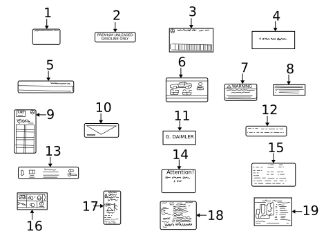 Labels for 2002 Mercedes-Benz SLK 32 AMG&reg; #0