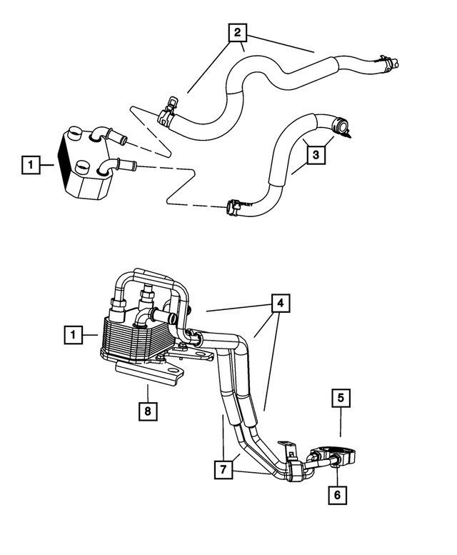 « 5058622AD – Engine 2.7L Six Cylinder : Liquide De Refroidissement Du Moteur à Entrée Du Refroidisseur D'huile Durite Et Tube, Durite De Liquide De Refroidissement pour Mopar Image »