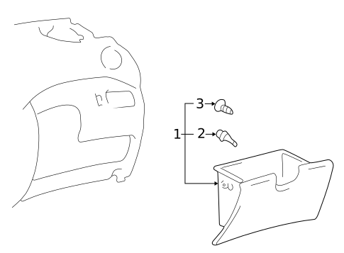 Glove Box for 2004 Toyota Echo #0