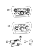 5091436AF - Air Conditioners and Heaters: Center Stack for Mopar Image