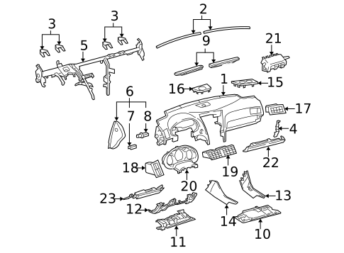 Instrument Panel for 2009 Lexus GS460 #0