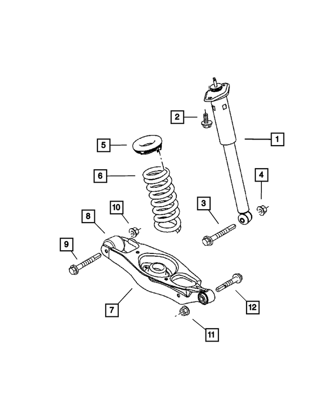 4766885AB - Rear Suspension: Rear Coil Spring for Mopar Image image