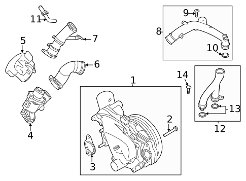 Water Pump for 2023 Land Rover Defender 90 #0