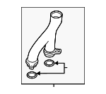 LR092992 - Cooling System: Outlet Hose for Land-Rover Image