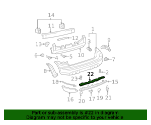 2003-2008 Toyota Matrix Spoiler Bracket 76865-02030 | Toyota Parts Center