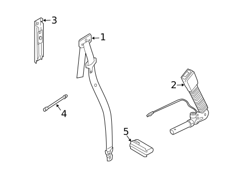 Seat Belt for 2010 Land Rover Range Rover #1