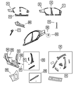 5080652AA - Body Sheet Metal Except Doors: Body Side Aperture Front Panel Package, Right for Mopar Image