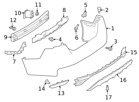 Bumper & Components - Rear for 2024 Nissan Altima #0
