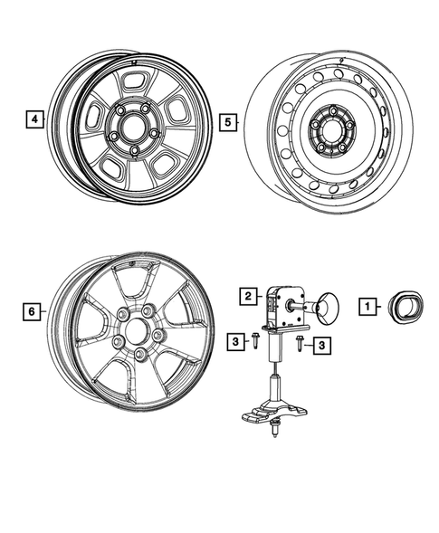 Wheel Spare for 2015 Ram 1500 #0