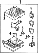 8971041082 - Electrical: Fuse &amp; Relay Box for Isuzu Image