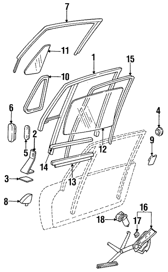 9935420680470K - Body: Window Frame for Porsche Image