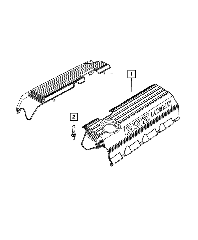 5038380AF - : Wiring Protector Cover, Right Side for Mopar Image