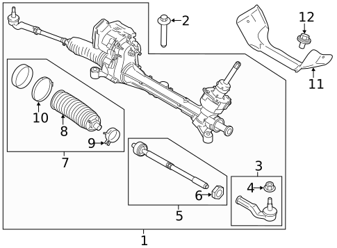 Steering Gear & Linkage for 2014 Ford Transit Connect #0