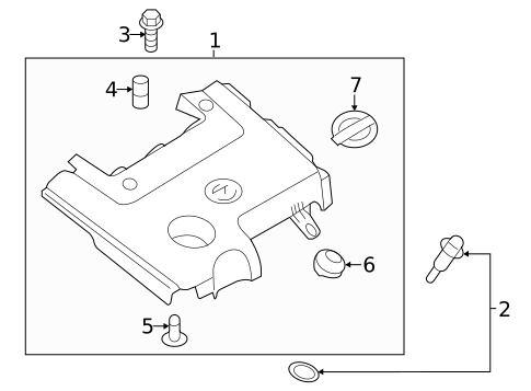Engine Appearance Cover for 2013 Nissan Murano #0