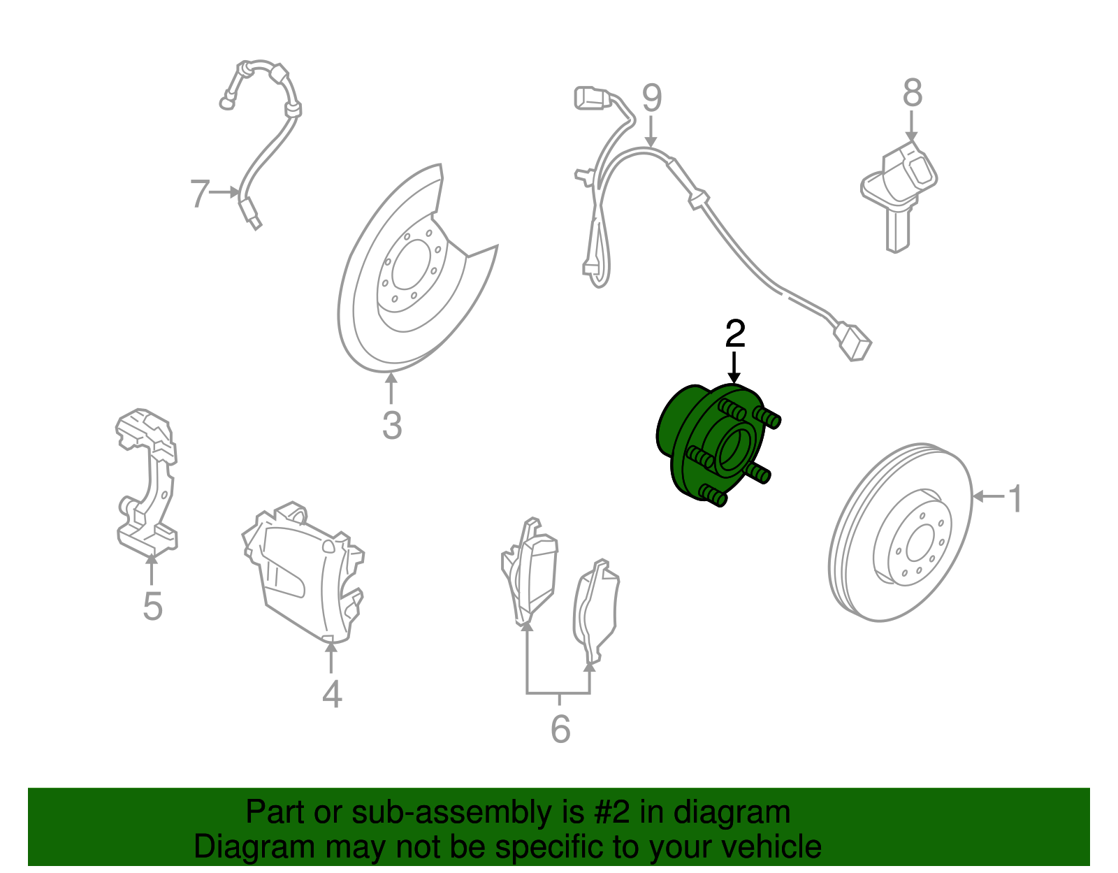 Genuine Front Hub & Bearing for 2004-2013 Volvo | Part
