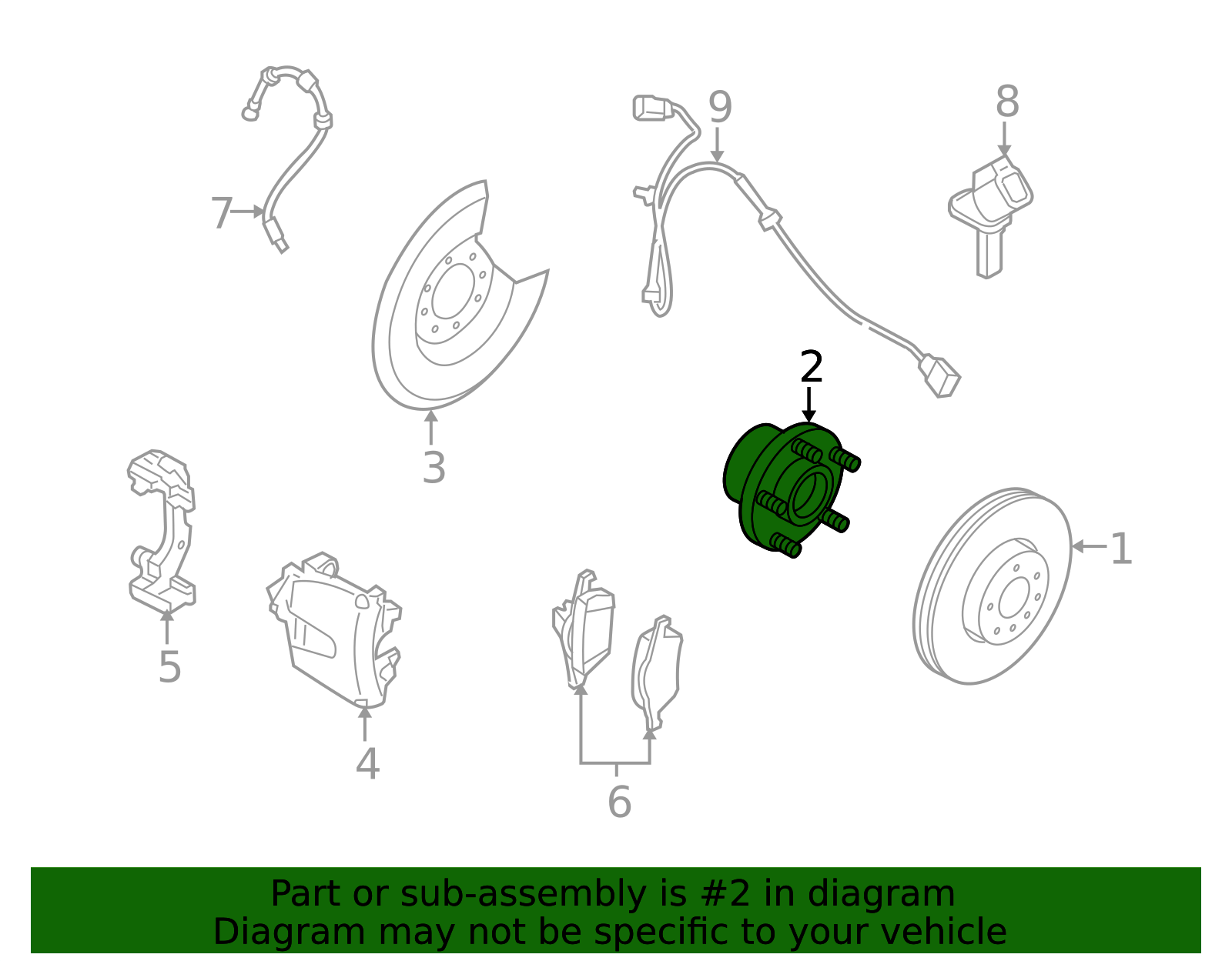 2004-2013 Volvo Wheel Bearing And Hub Assembly 31340604 | OEM Parts Online