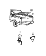 82210392 - Mopar Accessories - Component Parts: Tonneau-hard Cover Kit for Mopar Image