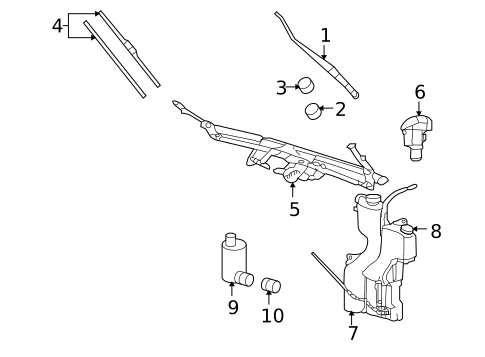 Wiper & Washer Components for 2009 Mitsubishi Raider #0