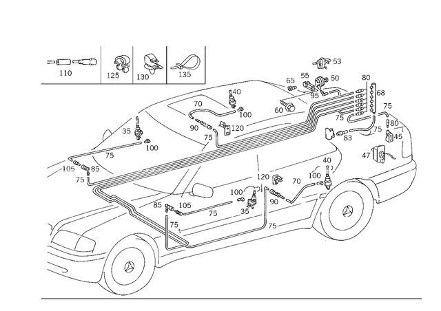 2028000675 - Vacuum System: Actuator for Mercedes-Benz: C220, C230, C280, C43 AMG, CLK430, E420, E430 Image image