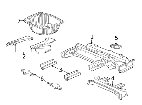 Rear Floor & Rails for 2011 Chevrolet Caprice #0