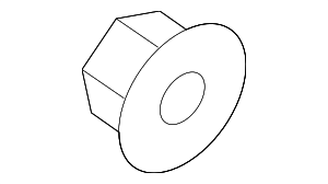 N91189303 - Body: Convertible Top Hinge Nut for Porsche Image