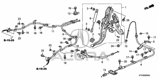Parking Brake for 2010 Acura MDX #0