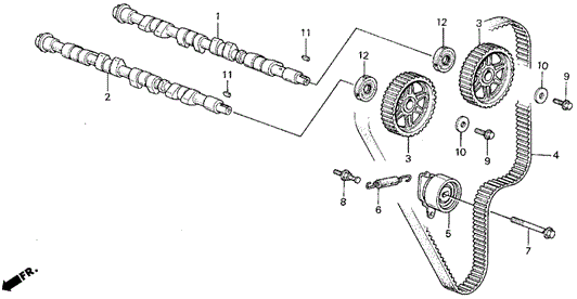 Camshaft - Timing Belt for 1986 Acura Integra #0