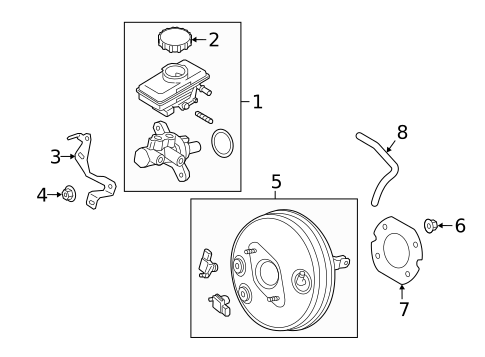 Master Cylinder - Components On Dash Panel for 2019 Fiat 124 Spider #0