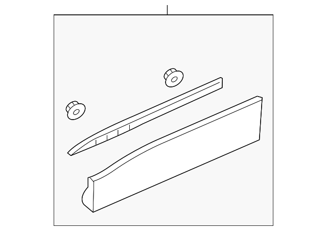 2017-2023 GMC Acadia (Replaces 84541034) Lower Molding 85617228 GM ...