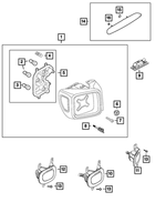 68459198AA - : Tail Lamp, Right for Mopar Image