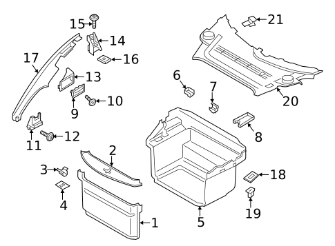 Interior Trim - Front Structure for 2024 Porsche 718 Boxster #0
