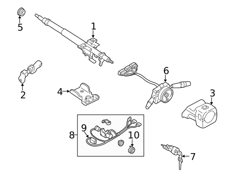 Ignition Lock for 1994 Subaru Impreza #0