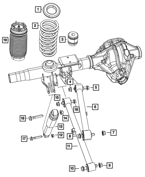 Rear Suspension and Cradle for 2013 Ram 1500 #0