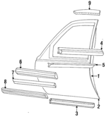 3524153 - Body: Door Shell for Cadillac: Seville Image