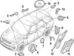 LR154983 - : Speaker for Land-Rover Image