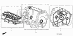 6110RNB000 - Engine: GASKET KIT, CYLINDER HEAD for Honda Image