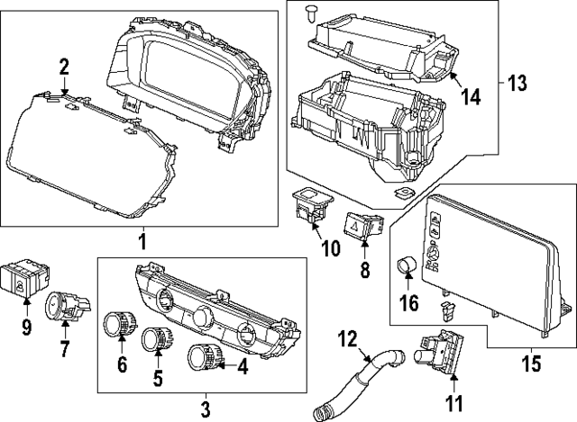 79610T21C11ZA - : Dash Control Unit for Acura Image
