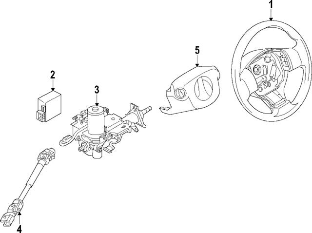 48430ZW46D - : Steering Wheel for Nissan Image