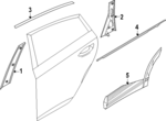 83210DO010 - : Belt Molding for Kia: EV9 Image