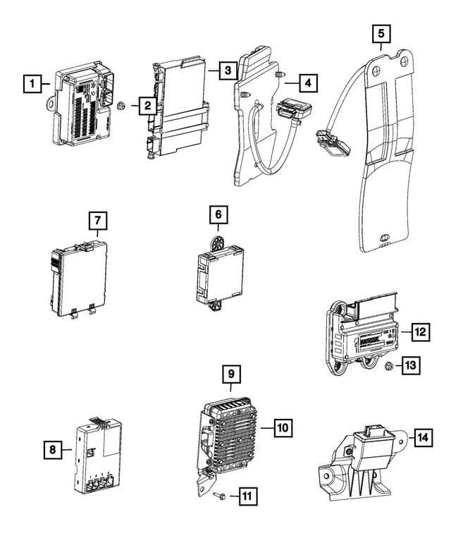 68270575AC - Electrical: Occupant Classification Module Kit for Mopar Image image