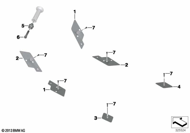 51478267943 - Design: Torx-Countersunk Head Screw - M6X12mm for BMW-Motorrad Image