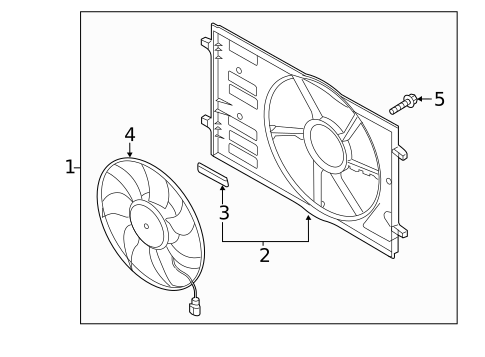 Cooling Fan for 2017 Volkswagen Golf Alltrack #0