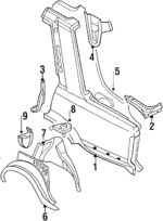 78133D0100 - : Gutter for Nissan Image