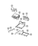 68541929AA - Interior Trim: Cup Holder Liner for Mopar Image