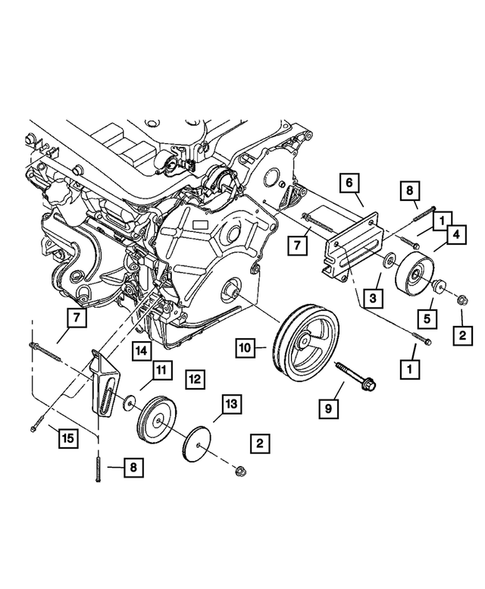 Pulleys and Related Parts for 2004 Chrysler 300M #0