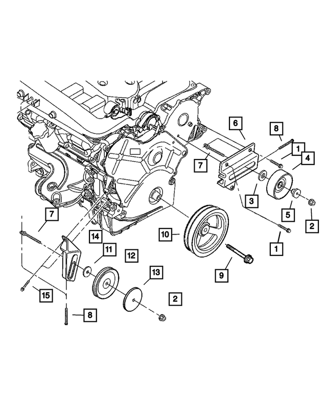 « 4663563 –  : Poulie Folle Support pour Mopar Image »