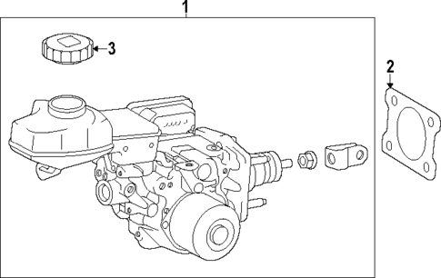 Master Cylinder - Components On Dash Panel for 2025 Toyota Prius #0