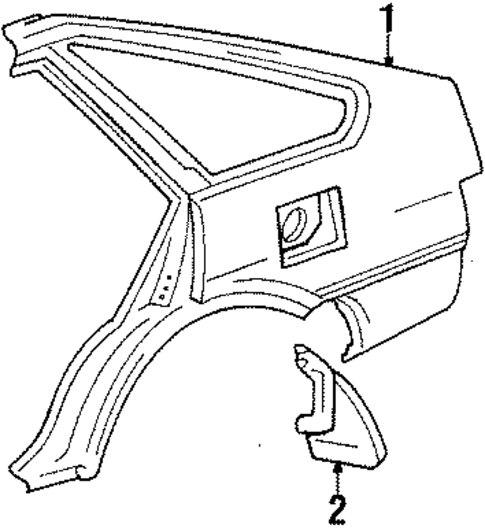 Quarter Panel for 1987 Toyota Corolla #0